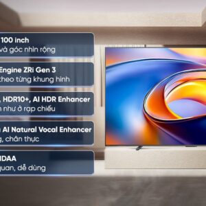 Smart Tivi QLED Toshiba AI 4K 100 inch 100Z570RP