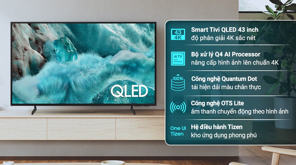 Smart TV QLED 4K Samsung 43 inch 43Q7FAAKXXV