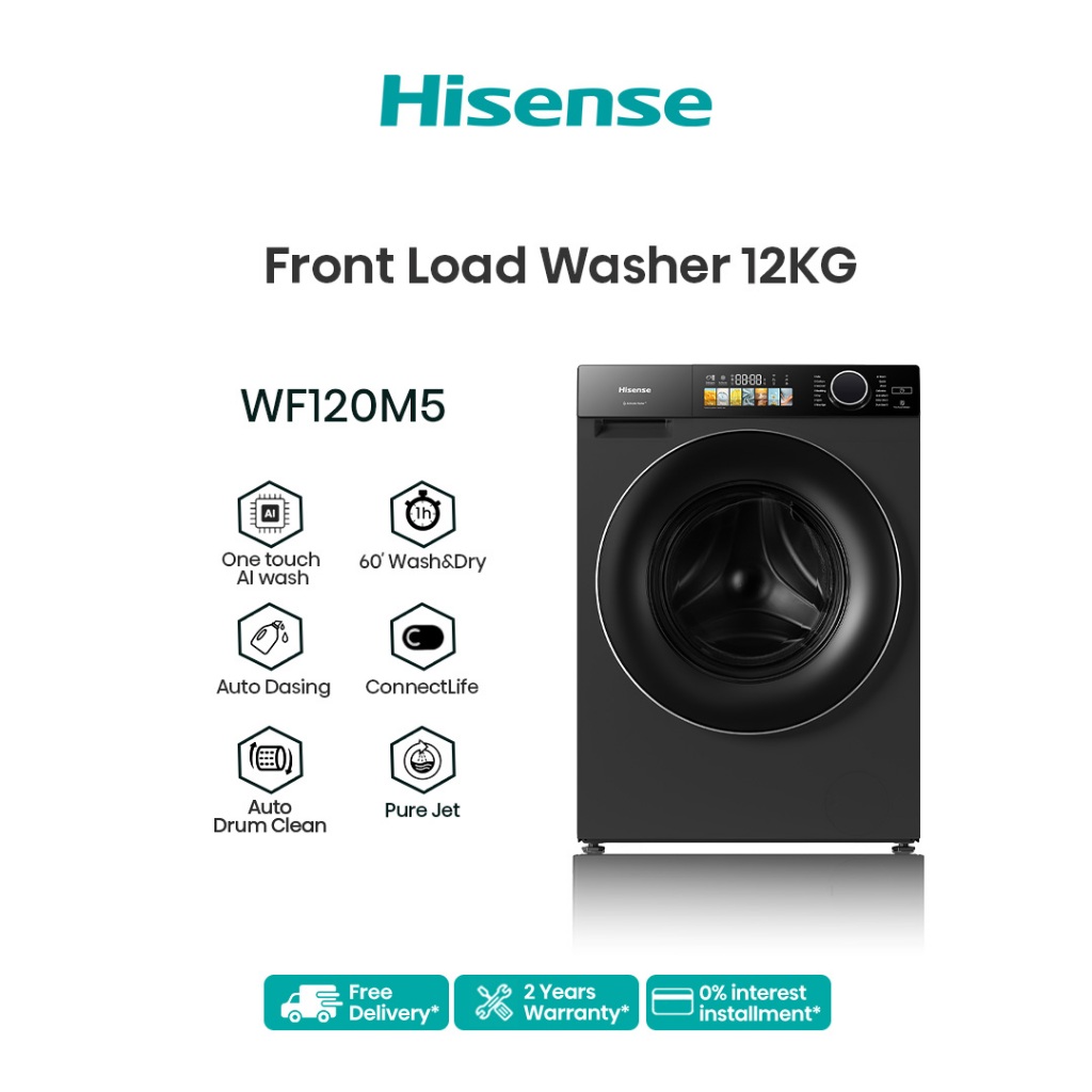 Máy giặt cửa trước Hisense inverter 12kg