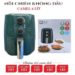 NỒI CHIÊN KHÔNG DẦU CAMEL 6 LÍT CÔNG SUẤT 1400W