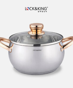 Nồi Inox 5 Đáy Cao Cấp Lock&King LK-3018