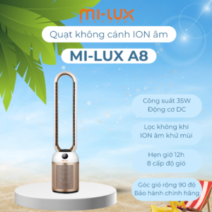Quạt Không Cánh MI-LUX A8 lọc không khí