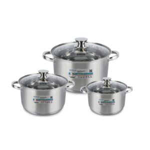 BỘ NỒI INOX 5 LỚP 6 MÓN KORICHI MODEL KRC-TP513