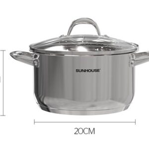 NỒI INOX 3 ĐÁY SUNHOUSE SHG301-20