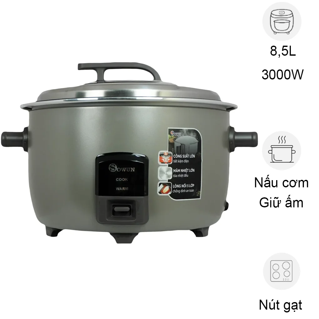 Nồi Cơm Điện Sowun SW6988 8.5 Lít