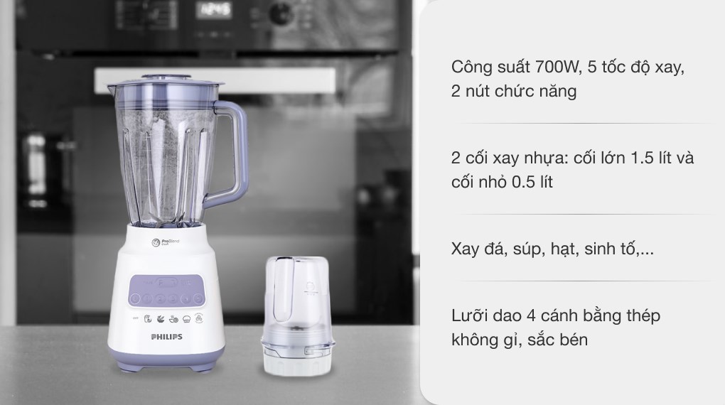 Máy xay sinh tố đa năng Philips HR2221