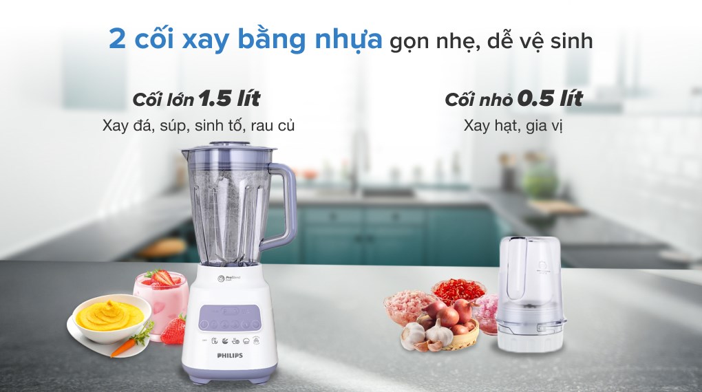 Máy xay sinh tố đa năng Philips HR2221 - Ảnh 2