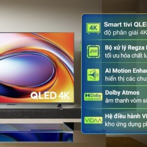 Smart Tivi QLED Toshiba AI 4K 55 inch 55M450RP