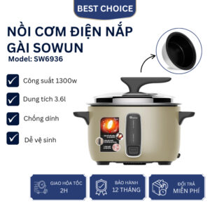 Nồi cơm điện 14 lít Sowun SW 6938