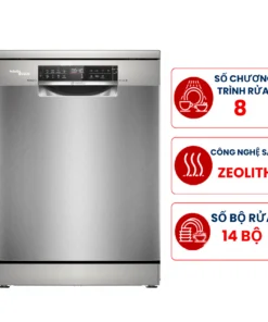 Máy rửa bát Bosch SMS6ZCI16E Series 6, 14 bộ có đèn, sấy Zeolith, nhập Đức