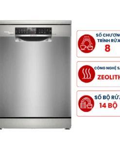 Máy rửa bát Bosch SMS6ZCI01P Series 6, 14 bộ có đèn, sấy Zeolith, nhập Đức