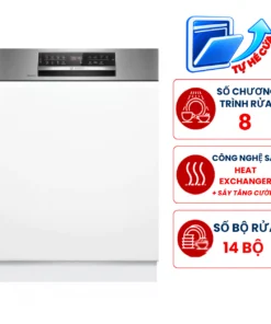 Máy Rửa Bát Bosch SMI6ECS10E Seri 6 Bán Âm Sấy Hé Cửa Tự Động - Ảnh 4