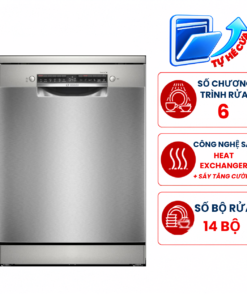 Máy rửa bát Bosch SMS4ECI01P serie 4, 14 bộ, tự động mở cửa, Thổ Nhĩ Kì