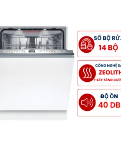 Alternative view of Máy rửa bát Bosch SMV6ZCX16E Series 6, 14 bộ âm tủ sấy Zeolith nhập Đức