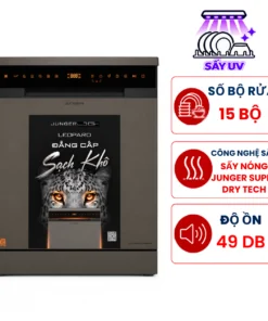 Máy rửa bát Junger Leopard DWJ-163-MS dòng độc lập 15 bộ
