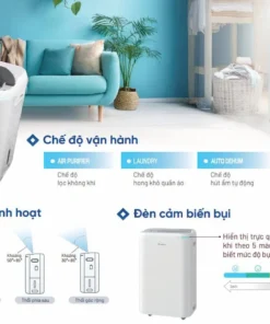 Máy hút ẩm và lọc không khí Daikin JPF12AV2 - Ảnh 3