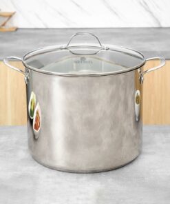 Nồi luộc gà inox 5 đáy nắp kính 30 cm Elmich EL-2525IN30